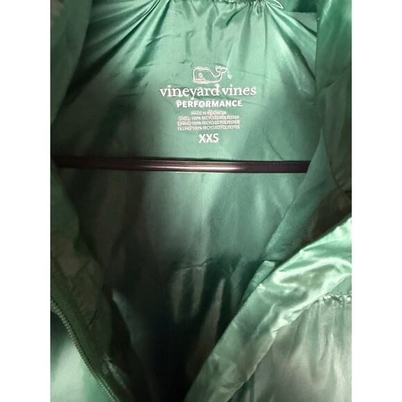 NWT Vineyard Vines Men's Oversized Puffer Vest Green XXS originally $248 - Picture 4 of 7